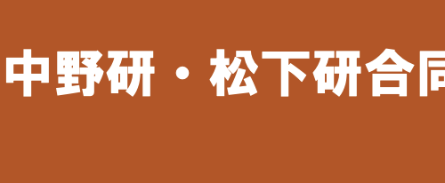 中野研究室と合同セミナーを行いました